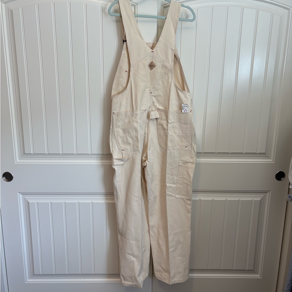 NWT vintage Bic Mac workwear cream overalls 
men’s size 36 x 29 - Picture 7 of 9